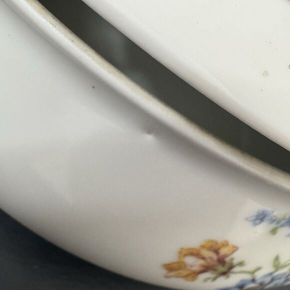 Haviland France ROSARIO Vintage Vegetable Serving Dish Gold Trim Floral China - Picture 12 of 12